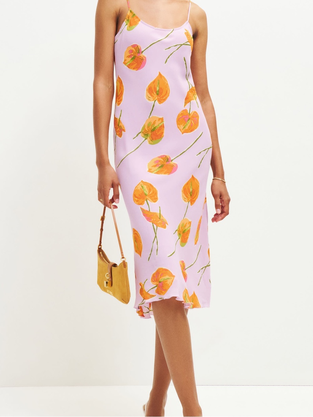 Reformation Emerick midi dress lilac floral small